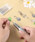 Using 10 Pack Mini Twist Drill Bit Set 0.6mm To 2.2mm Titanium Coated High Speed Steel Micro Drill Bits for jewelry making.