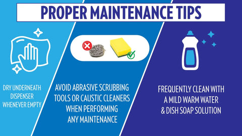 Proper maintenance tips for Stainless Steel Water Dispenser 2.2 Gallon Single Dispenser Food Grade Stainless BPA Free Durable Easy To Clean