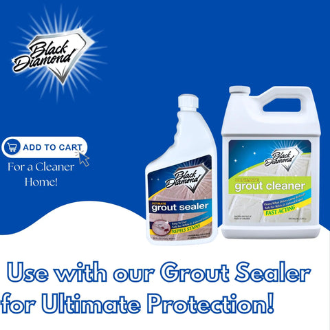 Bottles of Black Diamond Ultimate Grout Cleaner for Tile, Ceramic, Porcelain and Marble, Acid-Free Deep Clean, 1 Gallon