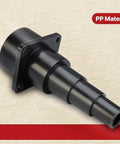 Shop Vac Adapter Step Reducer For Wet Dry Vacs. Fits 2 1/2 Inch Hose to smaller sizes, black PP material, smooth custom trim.