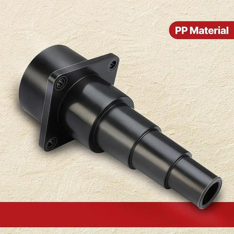 Shop Vac Adapter Step Reducer For Wet Dry Vacs. Fits 2 1/2 Inch Hose to smaller sizes, black PP material, smooth custom trim.