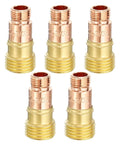 Gas Lens Collet Bodies Kit Pro Grade Five Piece Set For TIG Torch Consumables 17GL332 Three Thirty Second Inch Copper WP17 WP18 WP26