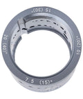 Electrode Sharpener Grinder For Welding, aluminum alloy ring with angle markings for precise tungsten electrode sharpening.