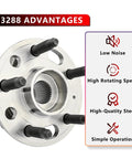 Front And Rear Wheel Hub Bearing Assembly For 2013 2015 Chevy Malibu 2014 2017 Chevy Impala 2010 2017 Equinox GMC Terrain