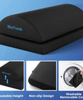 Under Desk Foot Rest For Office And Home, Ergonomic Foot Stool With Washable Cover, Dual Height Adjustable Levels