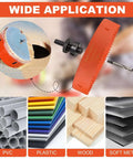 Storystore 6-inch hole saw kit with dust bowl for recessed lights; bi-metal drywall saw for wood, metal and plastic