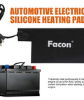 Heavy Duty Silicone Battery Heater Pad With Auto Thermostat Control Keeps Your Ride Kickstarting Fast In Brutal Winter Chill For Smooth Cold Morning Starts At One Twenty Volt Sixty Watt Grey on car battery.