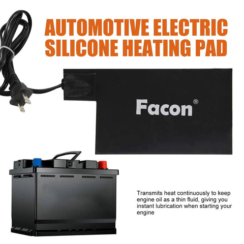 Heavy Duty Silicone Battery Heater Pad With Auto Thermostat Control Keeps Your Ride Kickstarting Fast In Brutal Winter Chill For Smooth Cold Morning Starts At One Twenty Volt Sixty Watt Grey on car battery.