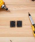 Plastic Cabinet Door Hinges HAPINARY 90 Degree Folding Desk Hinge With Torque Position Control shown with tools on wood surface