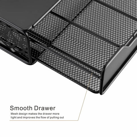 Coffee Pod Storage Drawer Organizer For Keurig And K Duo Plus Holds 42 Pods with mesh design for easy pulling and cleaning