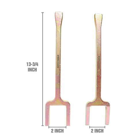 CV Axle Popper Set With Fork And Shim For Front Wheel Drive Vehicles; shows 13-3/4 inch steel fork from dual tool kit.