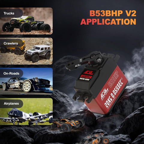 Ultra Fast Brushless RC Servo Motor With Metal Gear for 1 10 Scale Cars Boats And Crawlers Delivers a 0.055 Second Response