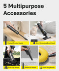 5 multipurpose accessories for 4 Pack Replacement Filters For HOTO Car Vacuum Air Duster Only 4 in 1 Portable Mini Vacuum