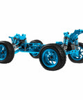 Metal RC Chassis Frame Kit 1/14 4WD For WLtoys 144010 144001 144002 Beefed Up Kit Blue Durable Easy Bolt On DIY Truggy Frame