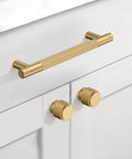 10 Pack 5 Inch Champagne Bronze Cabinet Pulls For Kitchen Cabinets And Drawers Premium Champagne Gold Cupboard Hardware installed