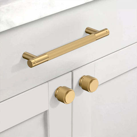 10 Pack 5 Inch Champagne Bronze Cabinet Pulls For Kitchen Cabinets And Drawers Premium Champagne Gold Cupboard Hardware installed
