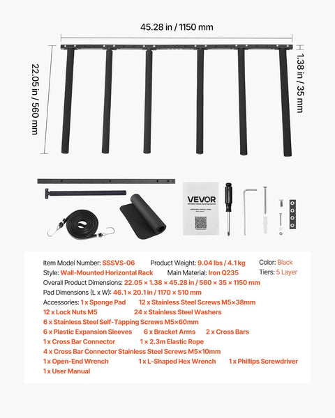 Keep Your Sick Gear Organized With This Heavy Duty Surfboard Wall Mount Vertical Paddle Board Rack dimensions and accessories layout.