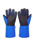 Four Layer Cryogenic Gloves For Liquid Nitrogen Handling And Cold Storage Safety Extreme Low Temperature Protection From Minus 196 To 148 Celsius Black Mid Arm Length Durable Lab Grade Protective Gloves For Ice Bath And Industrial Use shown front view