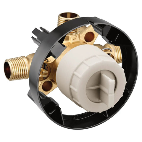 U130CIS Three Port Shower RoughIn Brass Mixing Valve With CC And IPC Connections And Stops No Fuss Install Pressure Balancing
