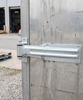 Built Tough Heavy Duty Vehicle Door Hinge For Utility And Semi Trailers With Anti Corrosion Finish Keeps Cold Storage Temperature Stable And Is Ideal For Freezers, Refrigerated Vehicles, And Garage Door Replacements on metal trailer door