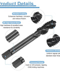 Premium M2 HSS Spiral Flute Thread Tap Built For 7/16-14 Unc Machinery, nitride coated with secure square shank.