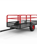 Heavy Duty ATV UTV Trailer Dump Cart Tow Behind With 1600 Lbs Capacity And 22 Cubic Feet Yard Garden Trailer Removable Sides All Terrain Tires