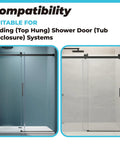 Clear Acrylic Sliding Shower Door Bottom Guide with Screw for Sliding Shower Doors Three Eighths Inch Channels Plastic Guide