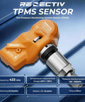 Four Pack 433MHz Tire Pressure Monitoring Sensor Kit for BMW Cars, Direct Fit OE Replacement TPMS Sensors, Durable Build, Easy Install, Perfect for Mini Cooper and Rolls Royce, Keeps You Rolling Smoothly orange 433MHz TPMS sensor