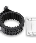 D5 Pump Mount For 60mm D5 Pumps 5.25 Inch Desktop And Server PC Water Cooling Rig With Soft Rubber Shock Absorber next to sticker