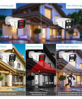 Top Tier Eight Channel Poe Security Camera Surveillance Nvr Kit With Hella Dope 4K Video Quality And Smart Ai Face Detection For Sick Home Outdoor Security Rigs showcasing various lighting modes.