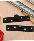 360 Degree Heavy Duty Hidden Bookcase Hinges Stainless Steel Shaft Invisible Door Hinge Hardware Black Finish for Secret Doors
