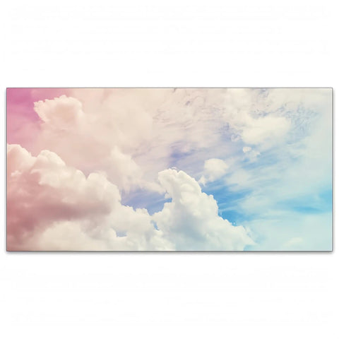 2x4 Foot Fluorescent Light Cover With Pink Clouds Backlit Film Reduces Glare And Eye Strain Easy To Install For Classrooms Offices