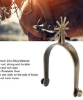 Two Pack Vintage Carved Zinc Alloy Horse Spurs For Roping And Equestrian Competition, Pro Cowboy Gear, Rust Resistant And Safe