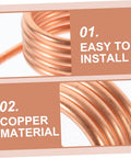 Copper tube of 550 540 Brushed RC Boat Water Cooling Ring Kit for brushed motor cooling and reliability, featuring easy installation.