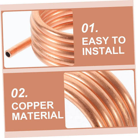Copper tube of 550 540 Brushed RC Boat Water Cooling Ring Kit for brushed motor cooling and reliability, featuring easy installation.