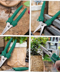 Stainless Steel Pruning Scissors Garden Shears For Branch Cutting Easy To Use Gardening Tool With Labor Saving Skidproof Grip
