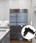 Heavy Duty Door Butt Hinges For Cabinets 2 Pack Aluminum Alloy Construction shown in modern kitchen setting