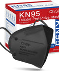KN95 Face Mask 60 Pack Five Layer Cup Style Dust Protection Masks For PM25 Breathing Comfort For Men And Women Black