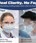 Wraparound Safety Glasses With Anti Fog Shield And Uv400 Guard Built Different For All Day Hustle Top Shelf For Pickleball Mowing Lab Docs Or Clinic Hops Large Cut That Hits The Spot on a patient and doctor.