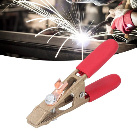 Heavy Duty Earth Ground Wire Clamp 40mm Opening For Robust Electric Welding Jobs Featuring High Current Rating Up To 260A With Durable Brass Build And Super Comfortable Sheath Handle