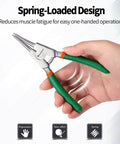 5 Inch Circlip Pliers For External Snap Rings 0.06 Inch Tip Diameter Straight Jaw Retaining Ring Pliers held in hand