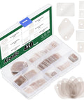 420Pcs Mica Insulating Sheet Set For TO-220 TO-3P TO-3P11 TO-3PL Transistors, 7 Styles, Heat Shield Insulator Pads Kit
