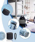 Plug And Play Replacement Filter For Wet Dry Vacuum Cleaners 5 Gallon And Up With Lid And Brush 9 Pack Fits Most 90304 90585 90350 90107 90333 And Other Compatible Models displayed with vacuum in home.