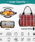 Desert Cowboy Themed Insulated Lunch Bag For Women Large Leakproof Cooler Tote Portable For Work Picnic Beach Camping