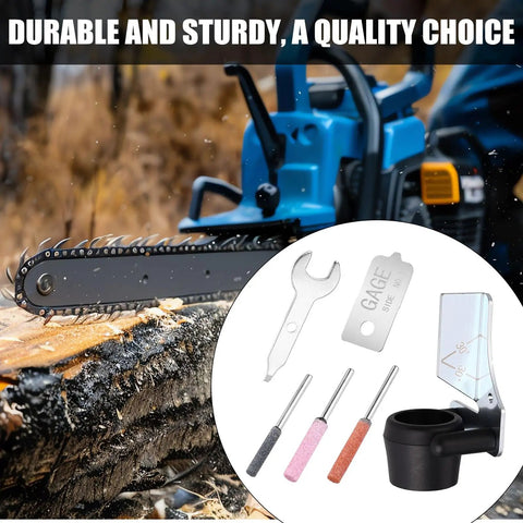 Chainsaw Sharpening Attachment Kit For Dremel And Rotary Tools With Universal Gardening Tool Attachment And Lawn Mower Sharpener