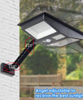2 Pack Solar Flood Lights With Remote Outdoor Motion Sensor 138 LEDs Bright Illumination Wide Coverage 4 Lighting Modes