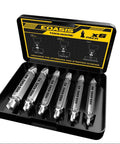 Six Piece Easy Out Screw Extractor Kit For Stripped Bolts And Damaged Screws High Speed Steel HSS 4341 in open case