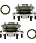 Front Wheel Bearing And Hub Assembly Pair For Toyota Tacoma 2005 Through 2021 4WD And 2003 Through 2021 4Runner Plus 2010 Through 2021 GX460 2007 Through 2014 FJ Cruiser 2003 Through 2009 GX470 Built To Fit 515201 Wheel Bearing And Hub