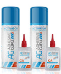 Cyanoacrylate Glue With Activator Set Instant Grab CA Glue And Super Glue Accelerator For Ceramic Wood Glass Plastic DIY Crafts