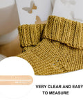 Wooden Sock Blocker Ruler For Knitting And Crochet, Dual Measuring Tool With Needle Gauge, 12.6 Inch Craft Ruler For Yarn Projects, Durable And Totally Handy For Socks, Hats, And Crochet Fans. Wooden ruler measuring knitted socks